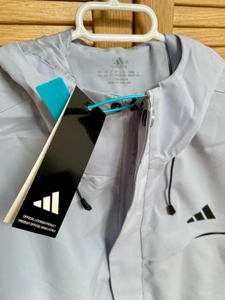 Chaqueta Cortavientos Adidas gris Climacool