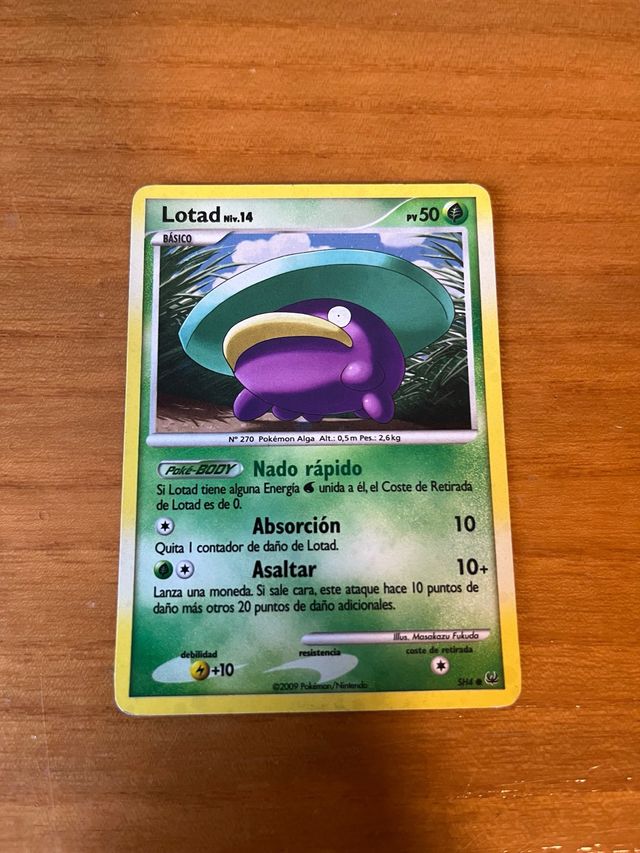 Lotad Holo SH4 Pokemon Platino Español
