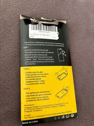 Protettore Schermo per iPhone 11/XR 3 pezzi