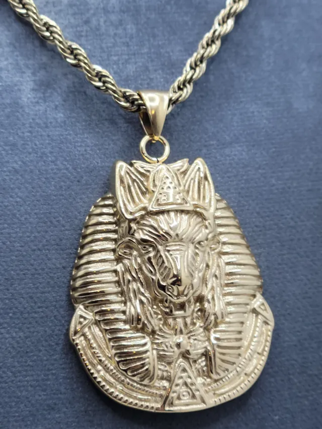 Collar Acero Quirúrgico Faraón Anubis