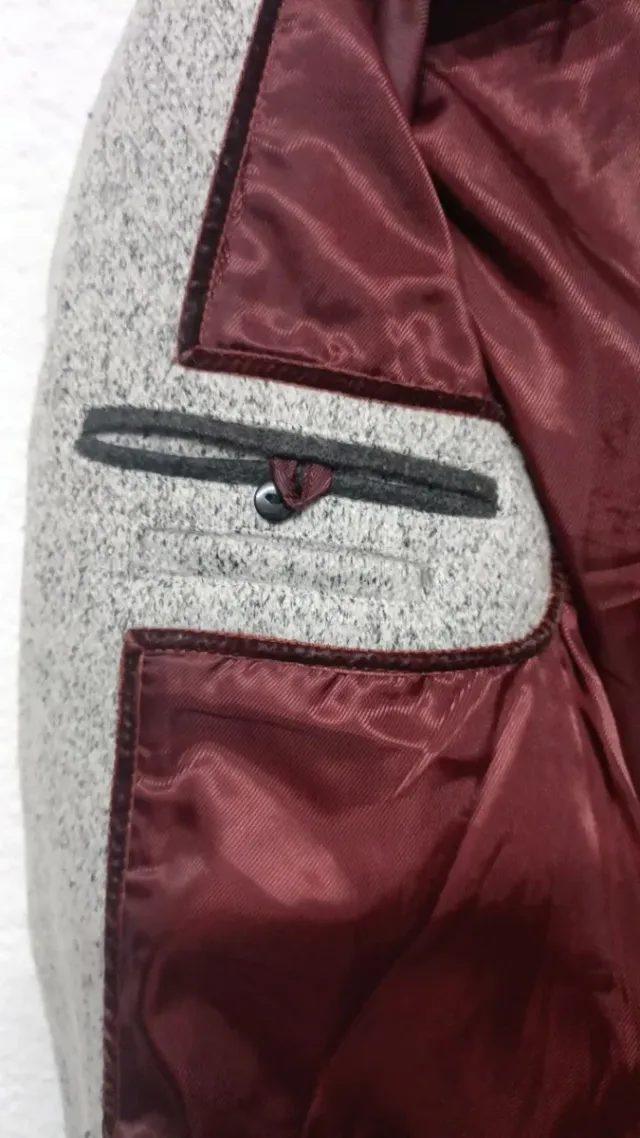 Abrigo Pull&Bear Gris Talla S