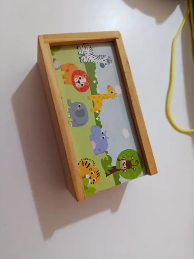 Dominó infantil animales de madera