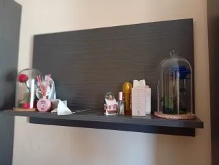 Estantería Comedor Madera y Cristal