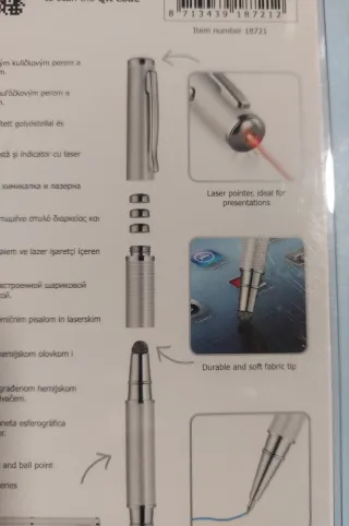 Trust Stylus Láser Pen 3 en 1