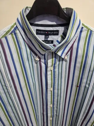 Camicia Tommy Hilfiger uomo L righe colorate