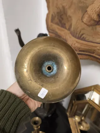 Candelabros de Bronce Dorado