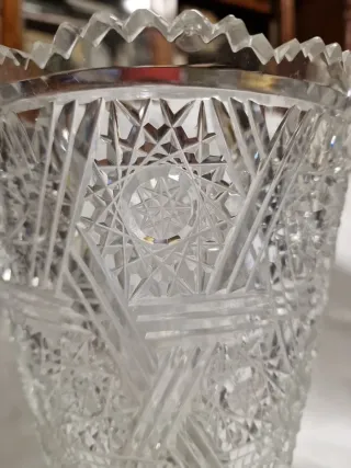 Vaso Cristallo Boemia H. 31cm