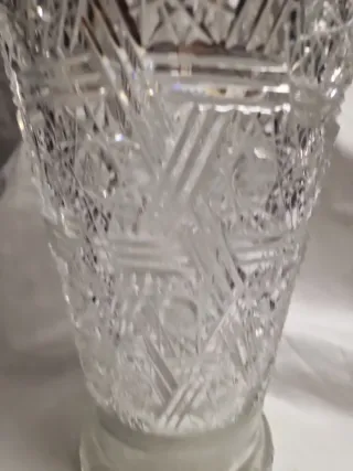 Vaso Cristallo Boemia H. 31cm