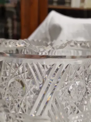 Vaso Cristallo Boemia H. 31cm