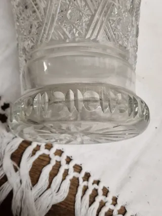 Vaso Cristallo Boemia H. 31cm