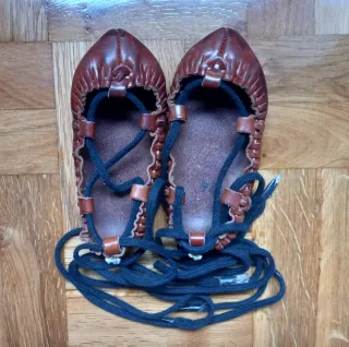 Abarca piel talla 24 niña/niño albarca