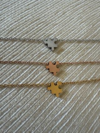 Conjunto gargantilla y pulsera puzzle