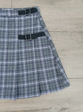 Falda cuadros mujer