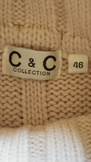 Jersey de punto cuello alto trenzado