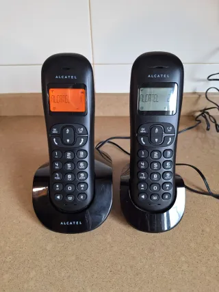 Telefoni cordless Alcatel neri