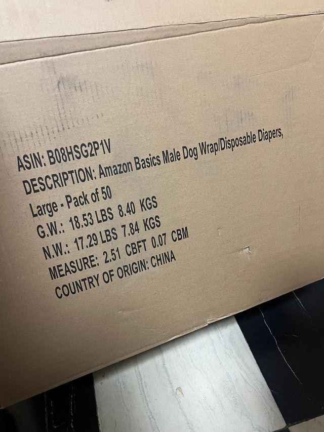 Pañales para perros grandes Talla L