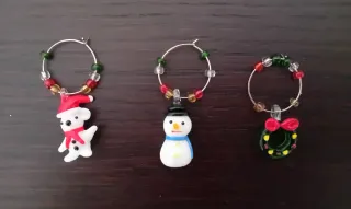 Decorazioni Natale Pupazzi Neve e Ghirlanda