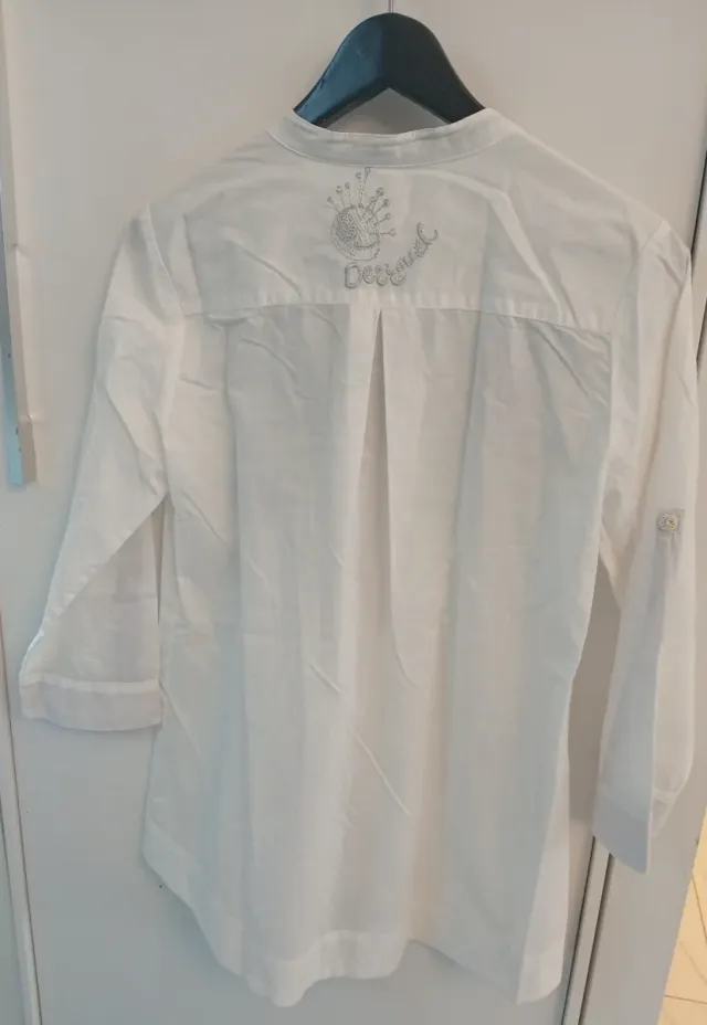 Camicetta Desigual Bianca Multicolor