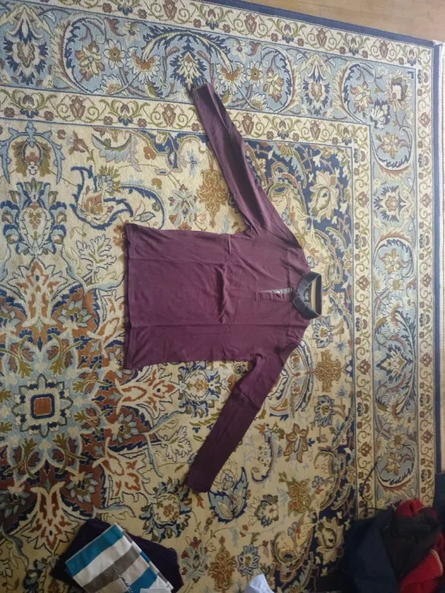 Polo Zara Morado Talla S