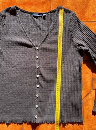 Maglioncino nero Kiabi a costine - Taglia L