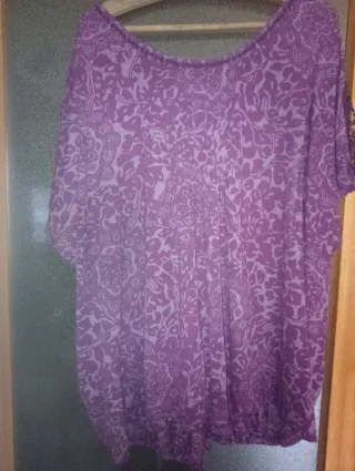 Blusa Morada Estampada