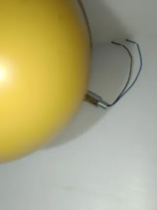 Boccia parte di lampada metallo giallo