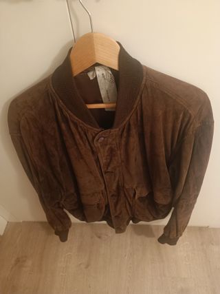 Cazadora ante marrón Talla L/XL