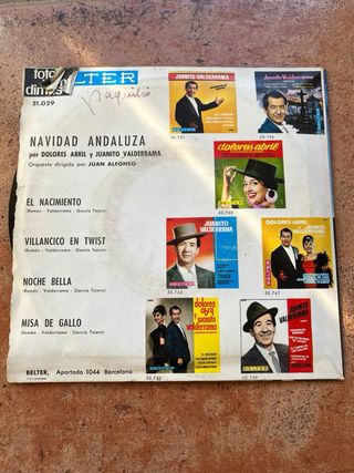 Vinilo Navidad Andaluza Juanito Valderrama Dolores