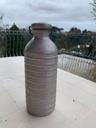 Bottiglia vintage alluminio da collezione