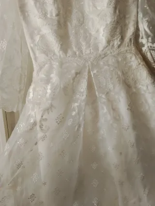 Vestido de Novia sin estrenarTalla 40 Blanco Encaj
