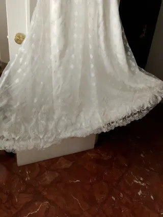 Vestido de Novia sin estrenarTalla 40 Blanco Encaj