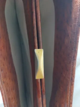 Bolso de mano vintage piel marrón