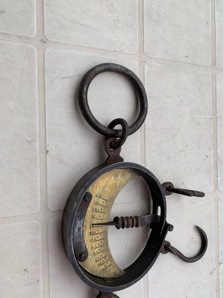 Bilancia antica ferro e ottone fine '800