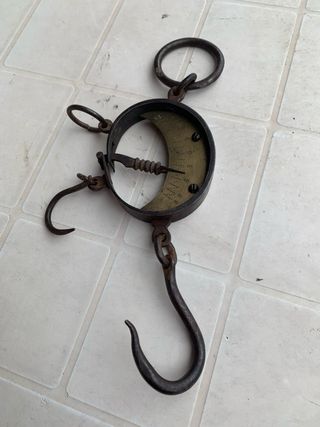 Bilancia antica ferro e ottone fine '800