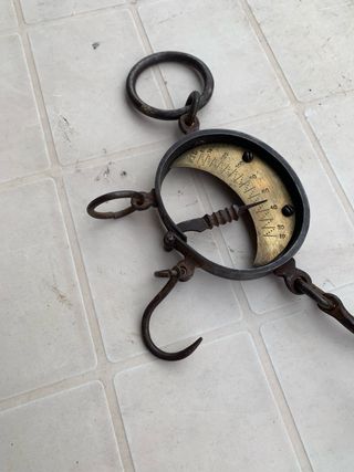 Bilancia antica ferro e ottone fine '800