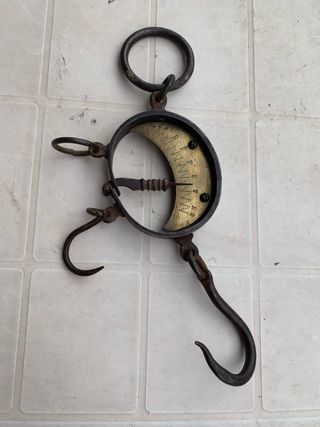 Bilancia antica ferro e ottone fine '800