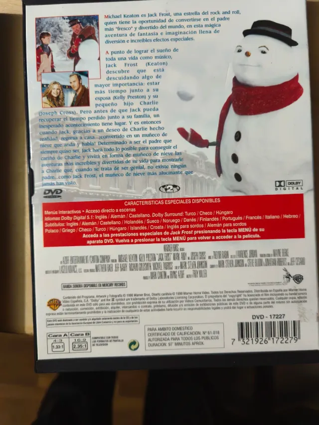 Jack Frost DVD Michael Keaton