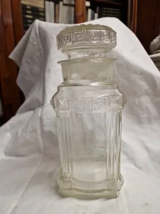 Vaso caramelle vetro Italia 1920 h. 29,5 cm