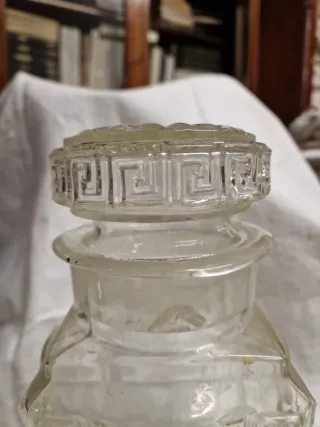 Vaso caramelle vetro Italia 1920 h. 29,5 cm