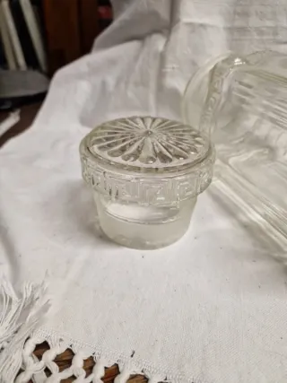 Vaso caramelle vetro Italia 1920 h. 29,5 cm