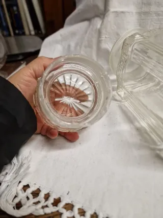 Vaso caramelle vetro Italia 1920 h. 29,5 cm