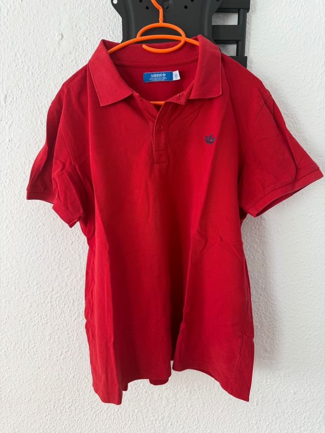 Polo Adidas Rojo Talla L