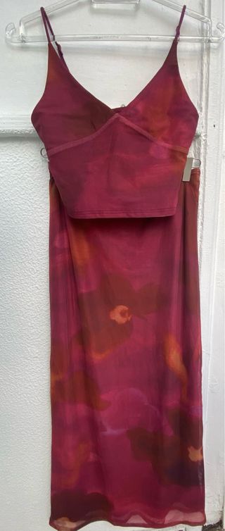 Conjunto Top y Falda Estampado Floral