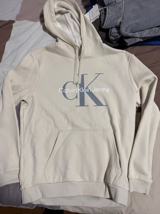 Sudadera Calvin Klein Jeans Beige Hombre
