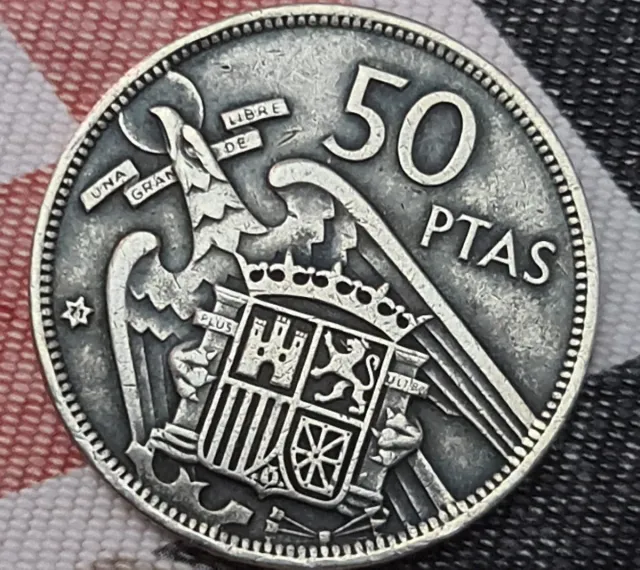 50 PTAS Francisco Franco 1957,estrella 71