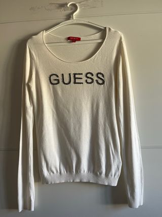 Jersey Guess Lana Fina Beige Talla L