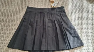 Falda de tablas negra Talla S/36