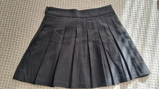 Falda de tablas negra Talla S/36
