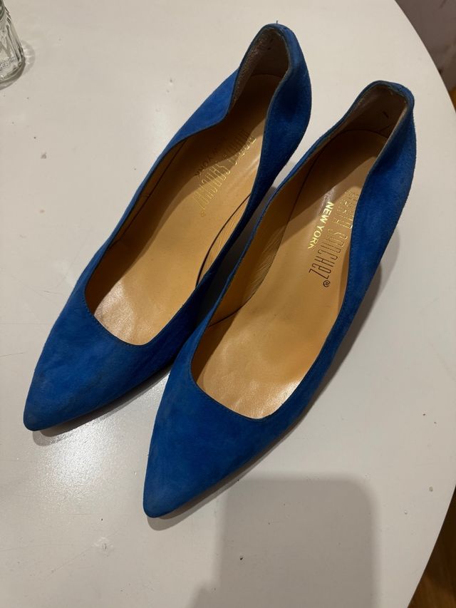 Zapatos de salón Maria Sánchez azules