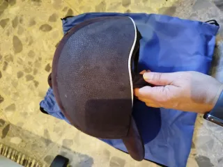 Casco de equitación talla 57 gris oscuro